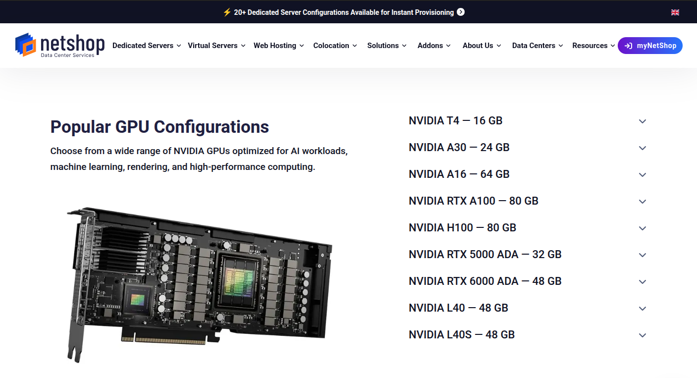 AI Infrastructure Solutions - NetShop ISP